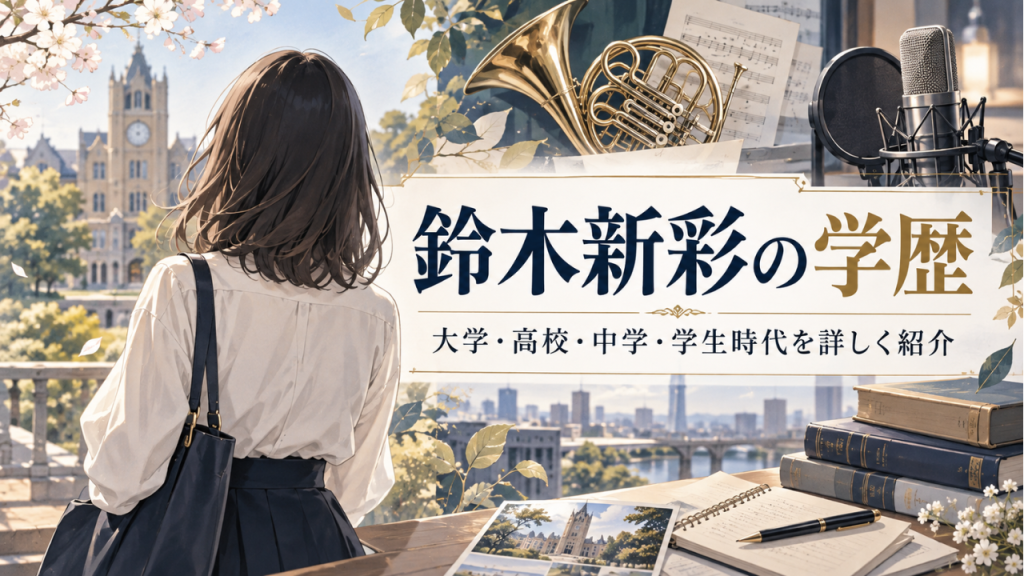 鈴木新彩の学歴 慶應義塾大学文学部と湘南藤沢高等部、中学・小学校や学生時代も詳しく
