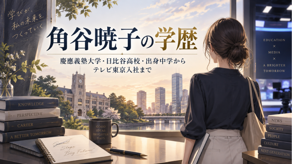 角谷暁子アナの学歴 慶應義塾大学・日比谷高校・出身中学とミス慶應の学生時代