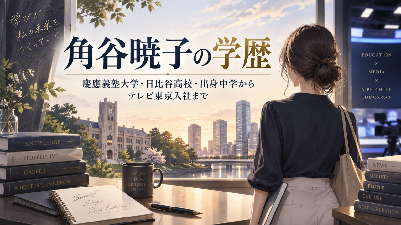 角谷暁子アナの学歴 慶應義塾大学・日比谷高校・出身中学とミス慶應の学生時代