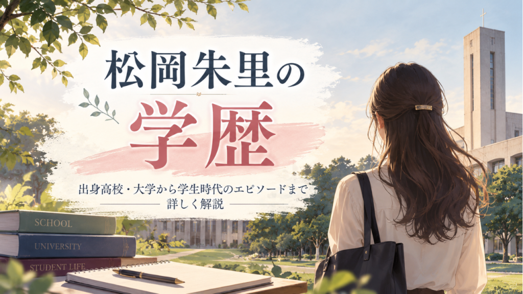 松岡朱里の学歴 出身高校は北星学園大学附属、大学は国際基督教大学！学生時代からテレ朝入社まで