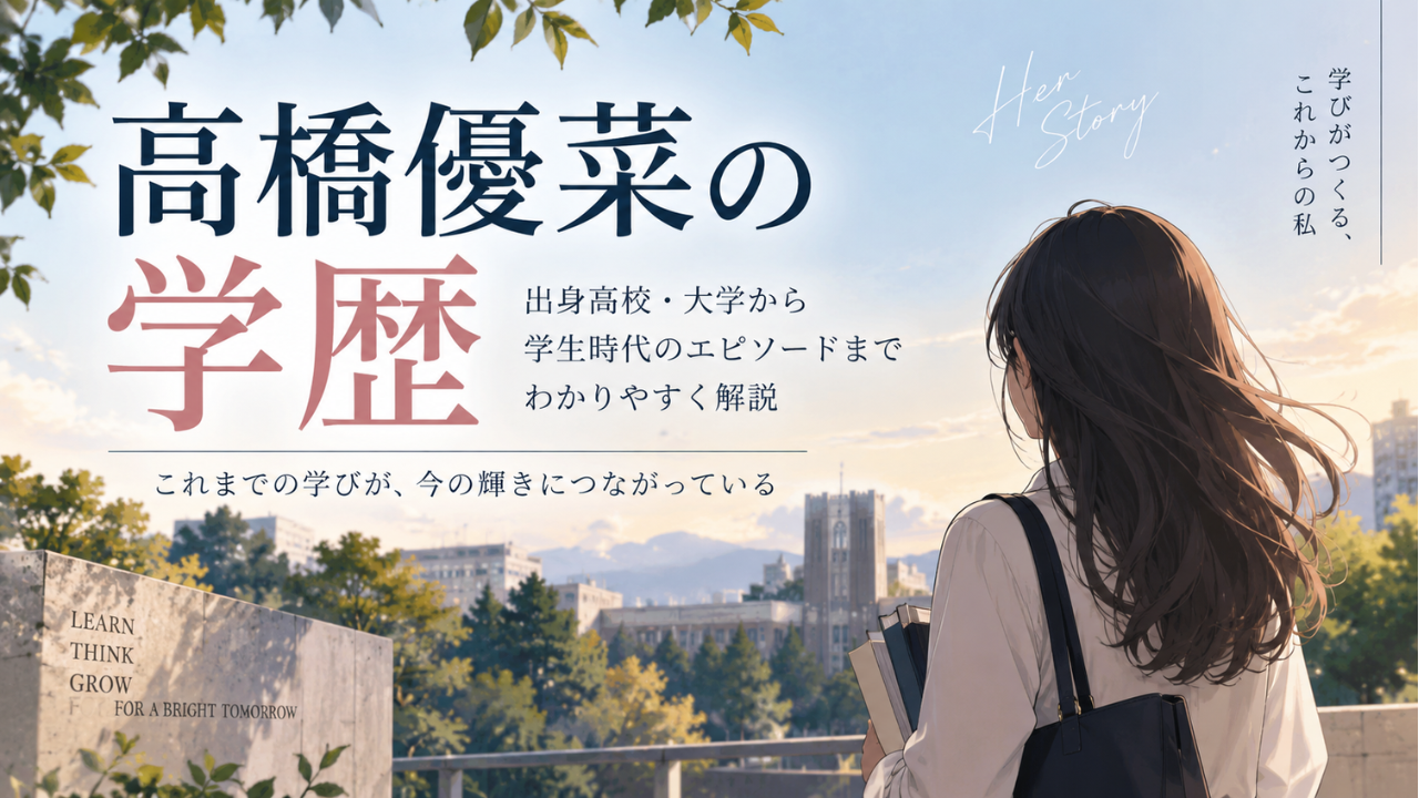 髙橋優菜の学歴 札幌西高校から東京都立大学人文社会学部へ!中学時代やチアダンス、日テレ学院での歩みも紹介