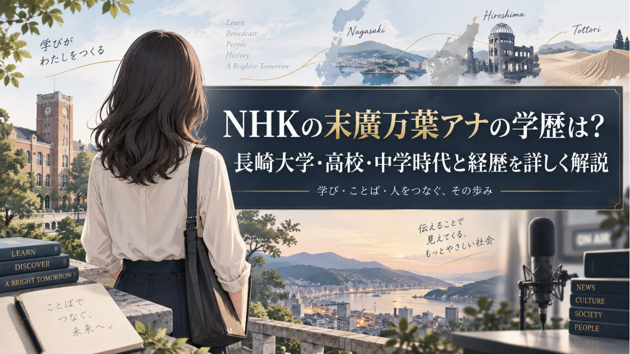 NHKの末廣万葉アナの学歴は?長崎大学・高校・中学の有力情報と学生時代の経歴