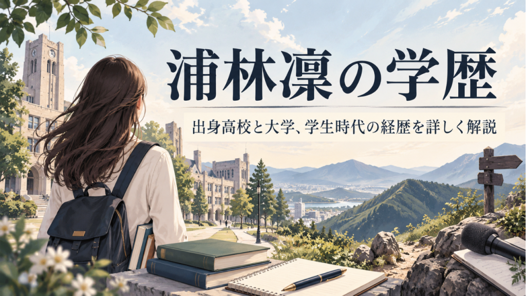 浦林凜の学歴 出身高校は都立国際、大学は早稲田大学人間科学部！女性初の主将になった学生時代