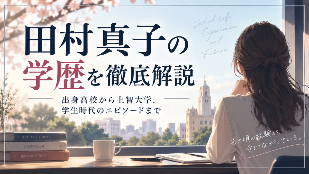 田村真子の学歴 出身大学は上智大学文学部新聞学科！高田中学校・高田高校からTBS入社まで
