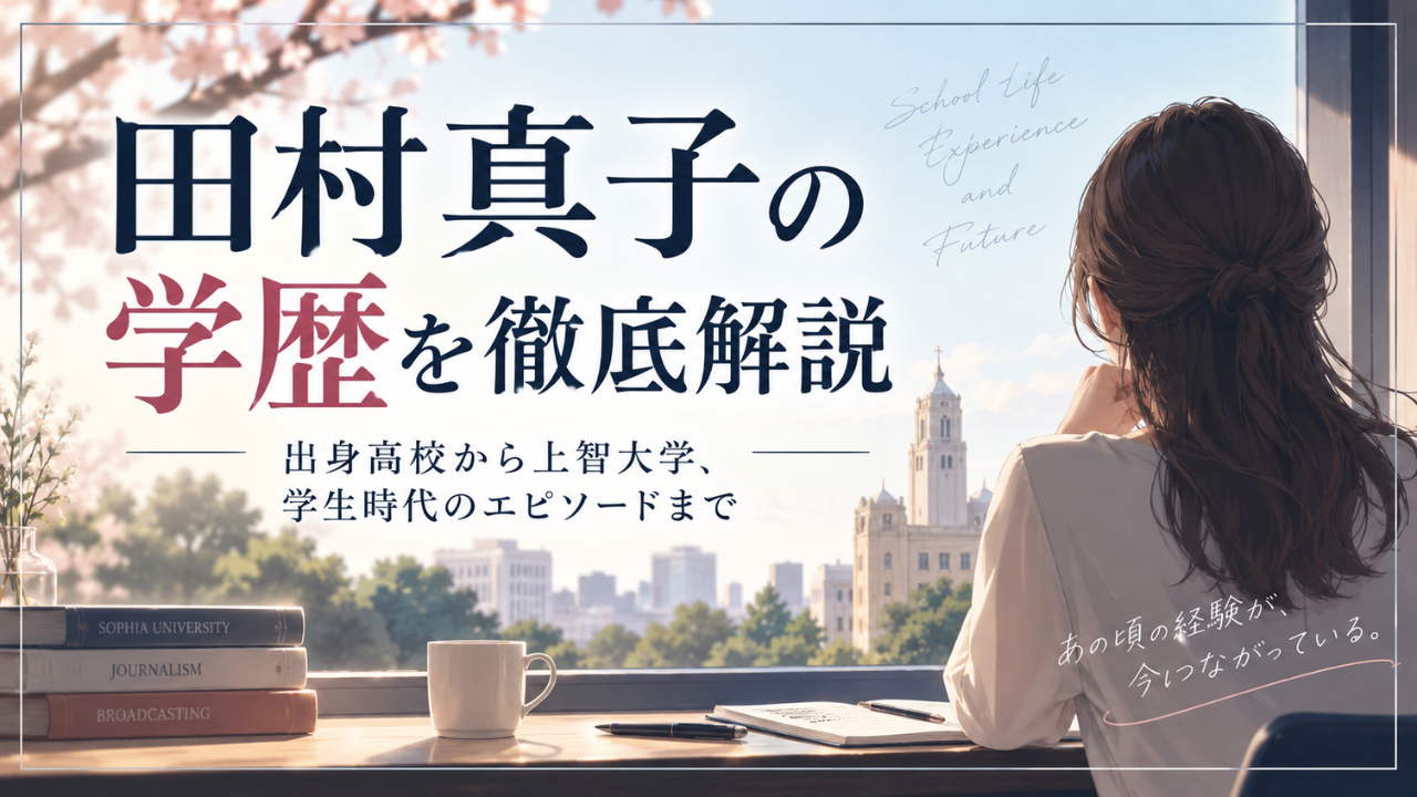 田村真子の学歴 出身大学は上智大学文学部新聞学科！高田中学校・高田高校からTBS入社まで