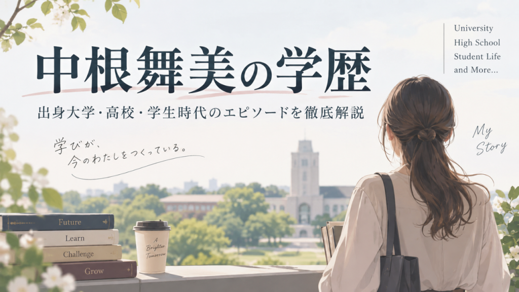 中根舞美アナの学歴 聖心女子大学と高校・中学、西尾高校説や学生時代を詳しく紹介