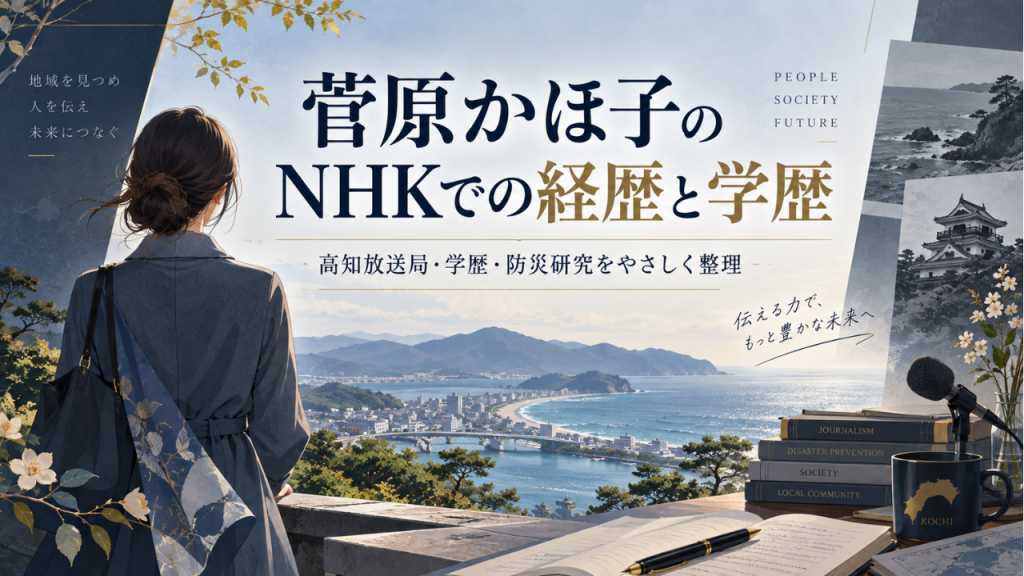 菅原かほ子アナの学歴は？NHK高知放送局での経歴と慶應義塾大学説・高校・防災研究を調査