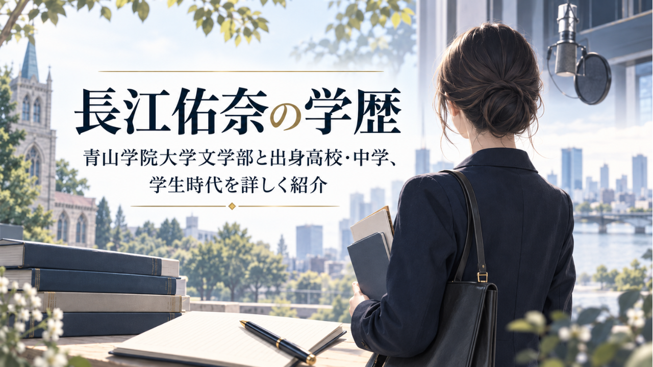 長江佑奈の学歴は？青山学院大学文学部と出身高校・中学、学生時代を詳しく紹介