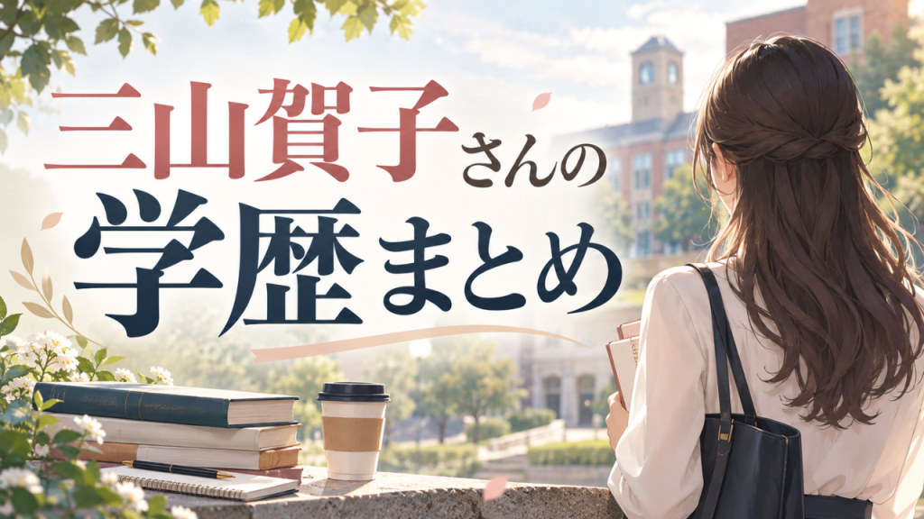 三山賀子の学歴 出身高校は雙葉、大学は慶應義塾大学！中学・小学校や学生時代も詳しく解説