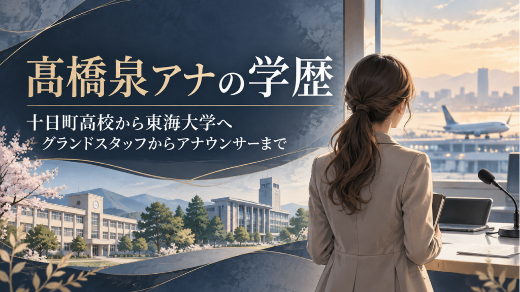 髙橋泉アナの学歴と経歴 出身高校は十日町高校、大学は東海大学！グランドスタッフから現在まで