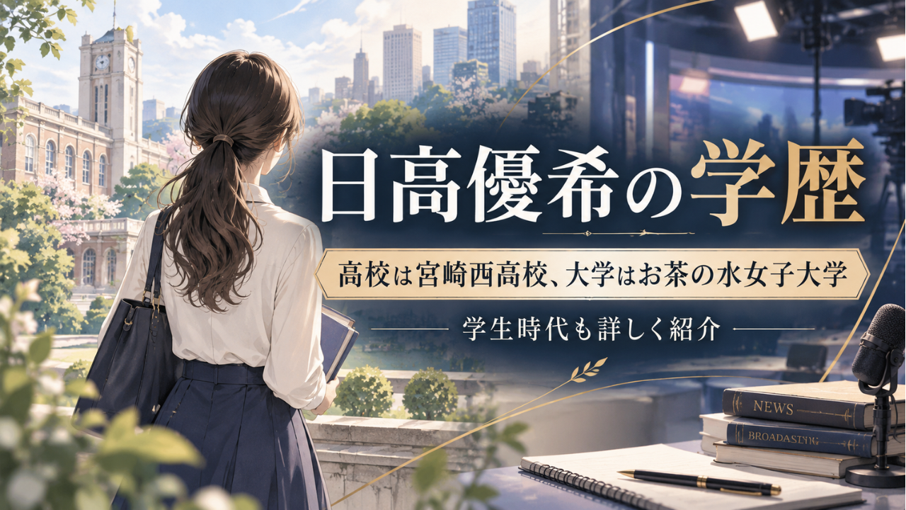 日高優希の学歴 高校は宮崎西高校、大学はお茶の水女子大学!学生時代も詳しく紹介