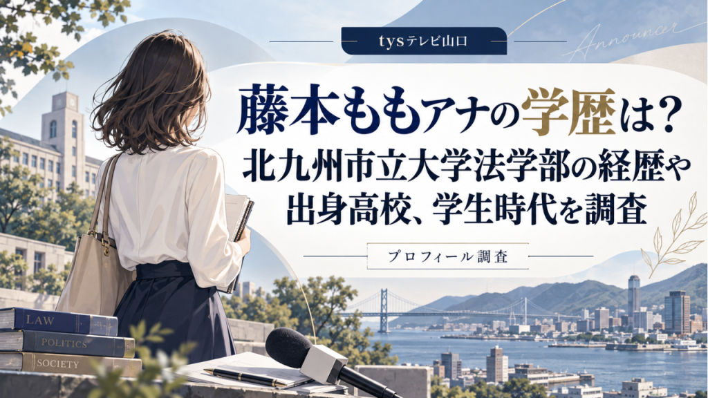 藤本ももアナの学歴は？北九州市立大学法学部の経歴や出身高校、学生時代を調査