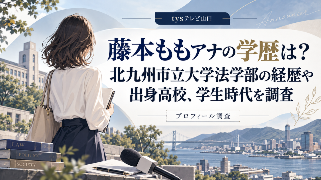 藤本ももアナの学歴は？北九州市立大学法学部の経歴や出身高校、学生時代を調査
