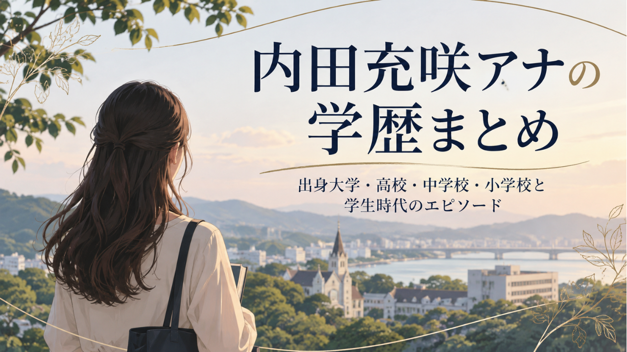 内田充咲アナの学歴は?大学は青山学院大学!出身高校・中学・小学校や学生時代も紹介