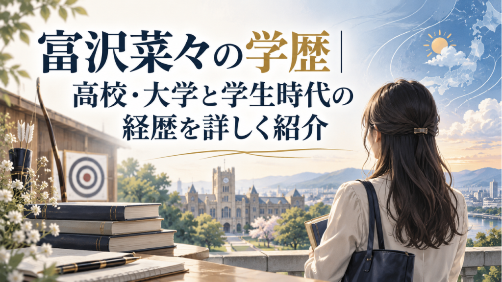 富沢菜々の学歴 高校は慶應義塾女子、大学は慶應義塾大学法学部政治学科！弓道や気象予報士の経歴も