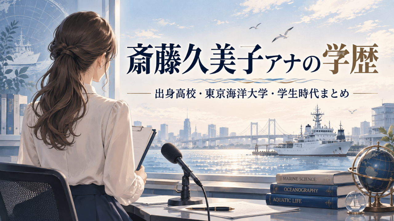 斎藤久美子アナの学歴は？出身高校から東京海洋大学、学生時代まで詳しく紹介