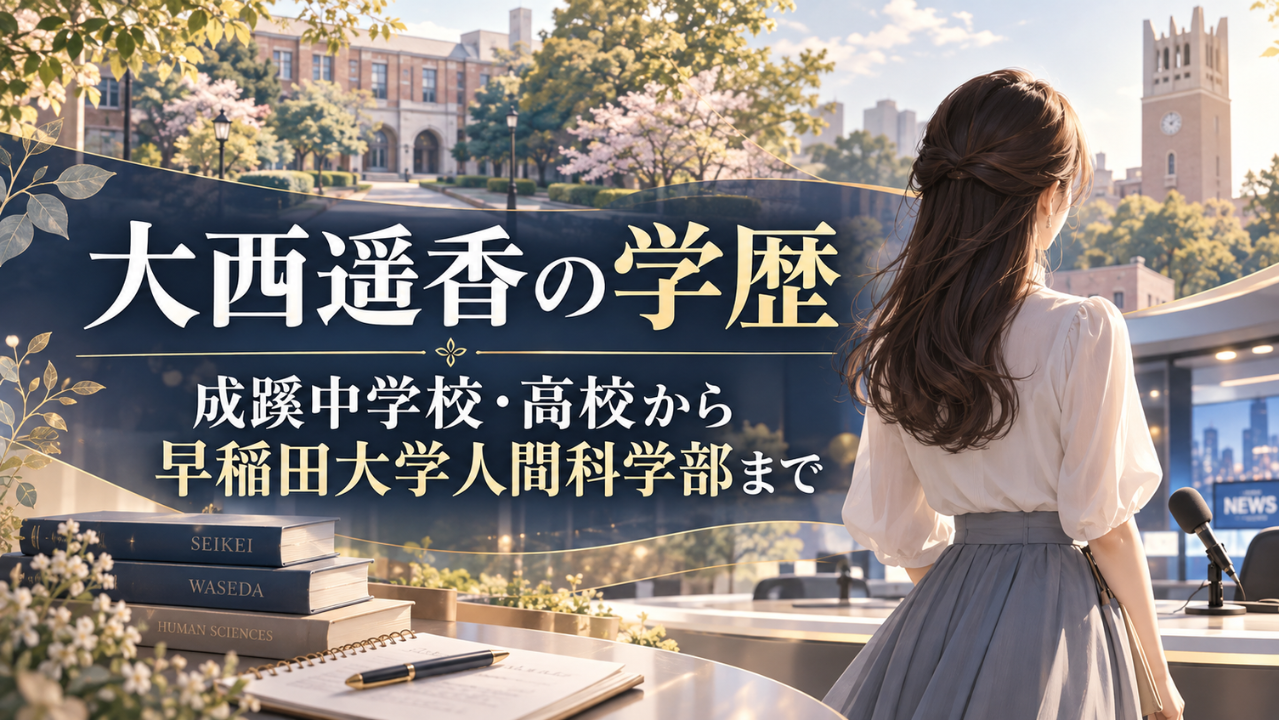 大西遥香の学歴は？成蹊中学校・高校から早稲田大学人間科学部、テレビ朝日アスクまで詳しく解説