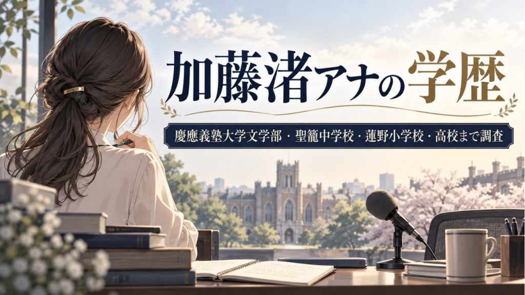 加藤渚アナの学歴 慶應義塾大学文学部・聖籠中学校・蓮野小学校から高校まで調査
