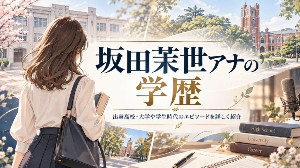 坂田茉世アナの学歴は？出身高校は仁愛女子、大学は同志社！ダンス大会優勝や留学経験も紹介