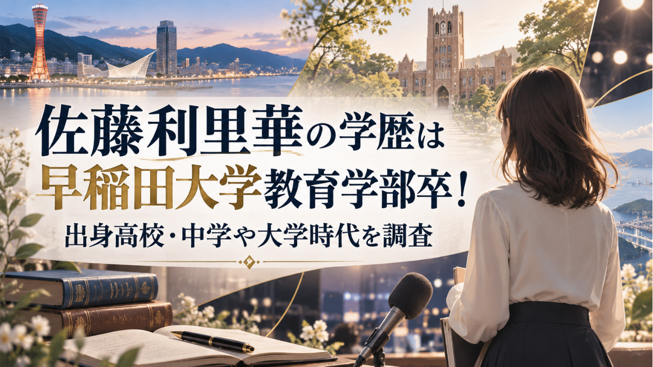 佐藤利里華の学歴は早稲田大学教育学部卒！出身高校・中学や大学時代を調査
