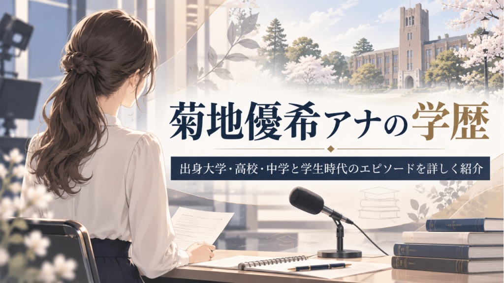 菊地優希アナの学歴は？お茶の水女子大学出身！高校・中学や学生時代のエピソードも紹介